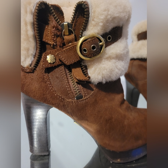 UGG SCARLETT HEEL ANKLE BOOTS - Picture 10 of 11
